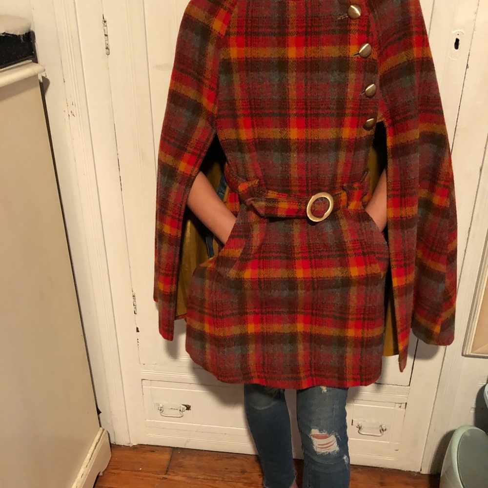 Incredible stunning Vibrant vintage poncho